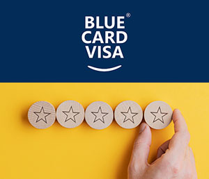 Premium EU Blue Card Visa App as an Online Service